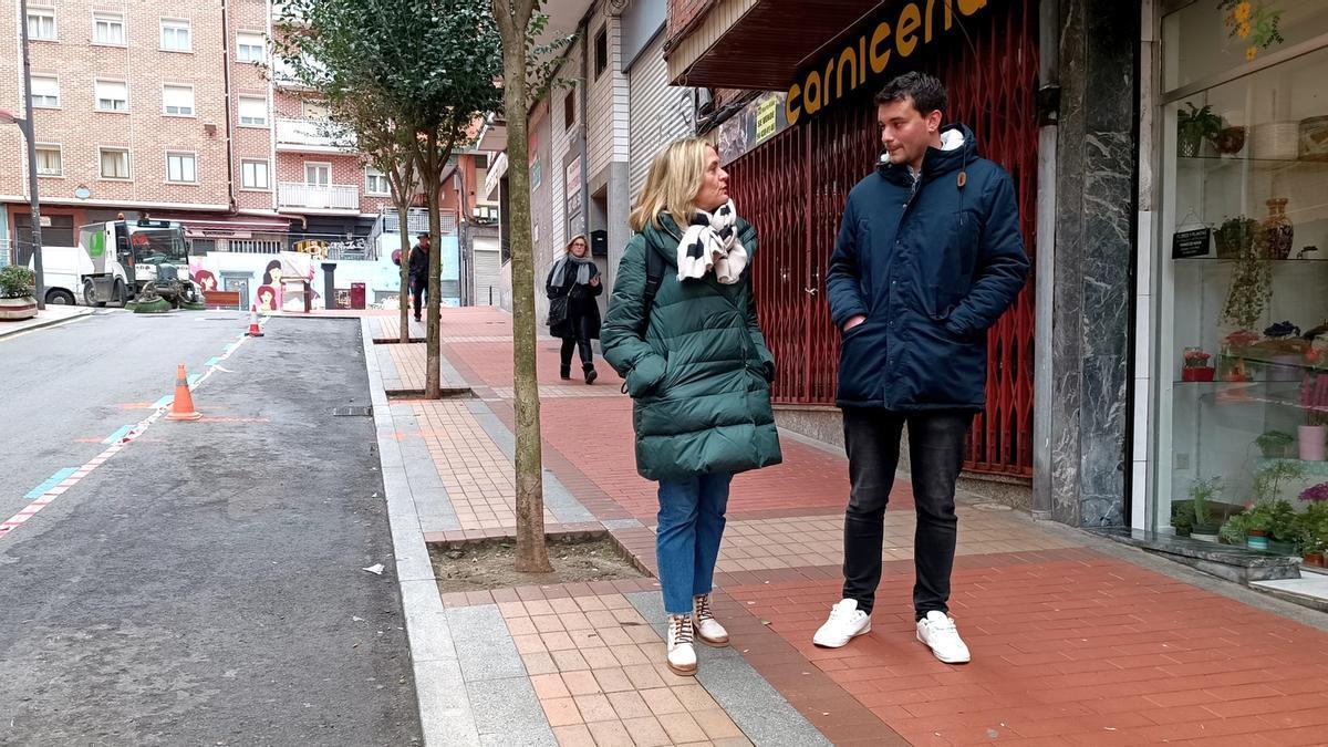 Ya se están realizando los primeros trabajos en la calle Nafarroa para acoger una rampa mecánica.