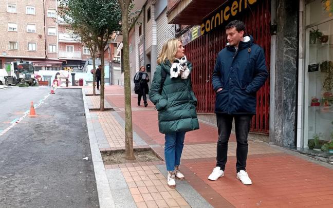 Ya se están realizando los primeros trabajos en la calle Nafarroa para acoger una rampa mecánica.