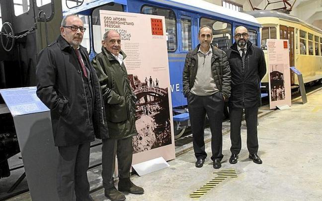 Representantes institucionales durante la presentaci&oacute;n de la exposici&oacute;n