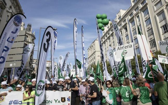 Protesta de los funcionarios en Madrid. Protesta de los funcionarios en Madrid.