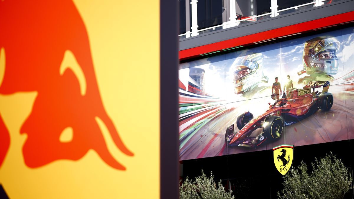 La 'Scuderia' Ferrari en el Circuito de Monza.