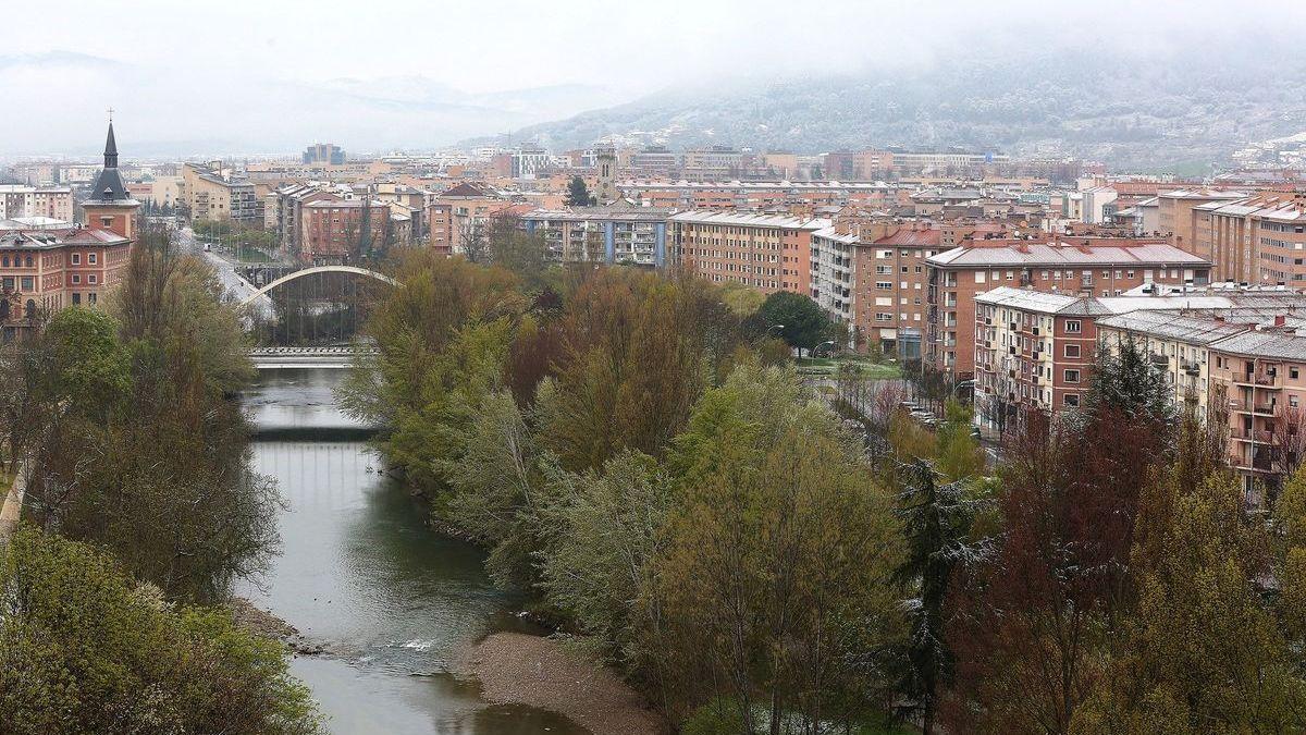 Vista de la Rochapea.