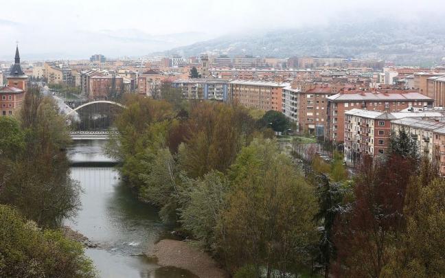 Vista de la Rochapea.