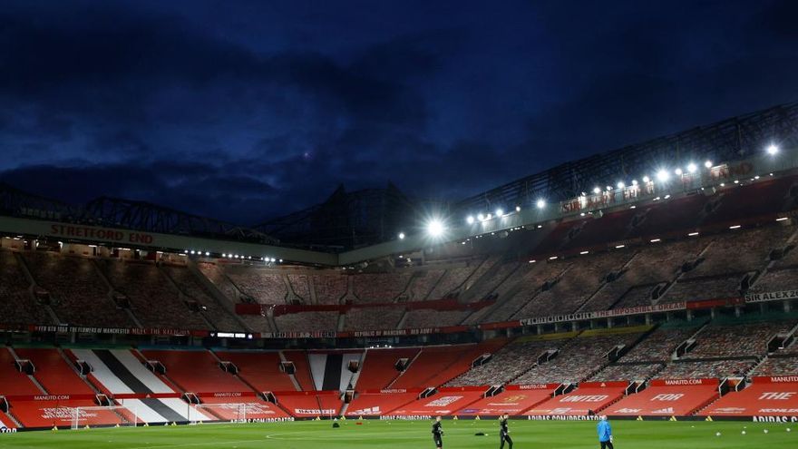 Imagen panorámica de Old Trafford