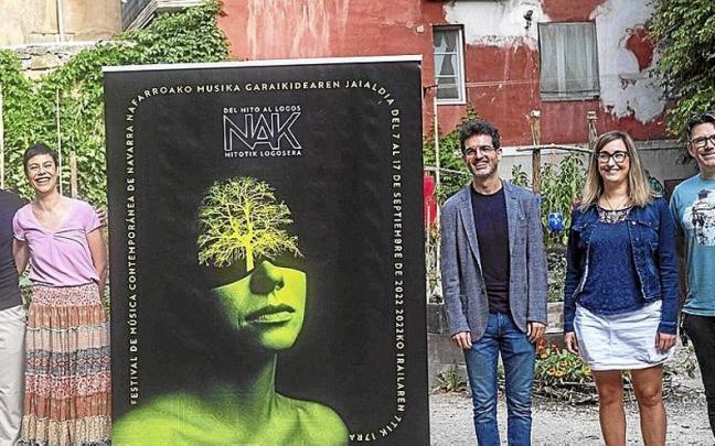 Sergio Eslava (i), Yolanda Campos, &Aacute;ngel Soria, Uxue Roncal e Ignacio Fern&aacute;ndez (d).