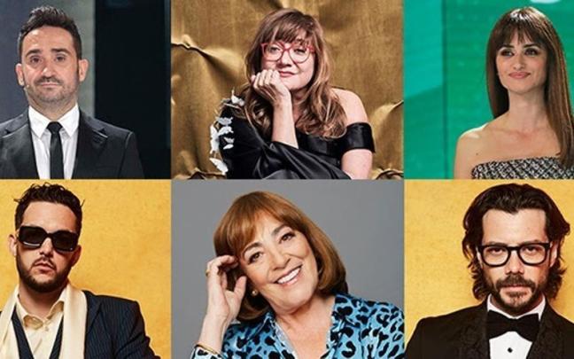 Algunos de los personajes que entregarán premios en la gala de los Goya Algunos de los personajes que entregarán premios en la gala de los Goya
