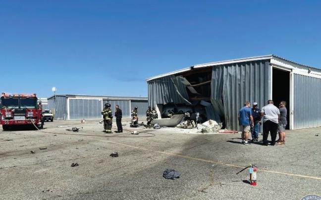 Imagen del accidente aéreo en Watsonville, California, EEUU. Imagen del accidente aéreo en Watsonville, California, EEUU.