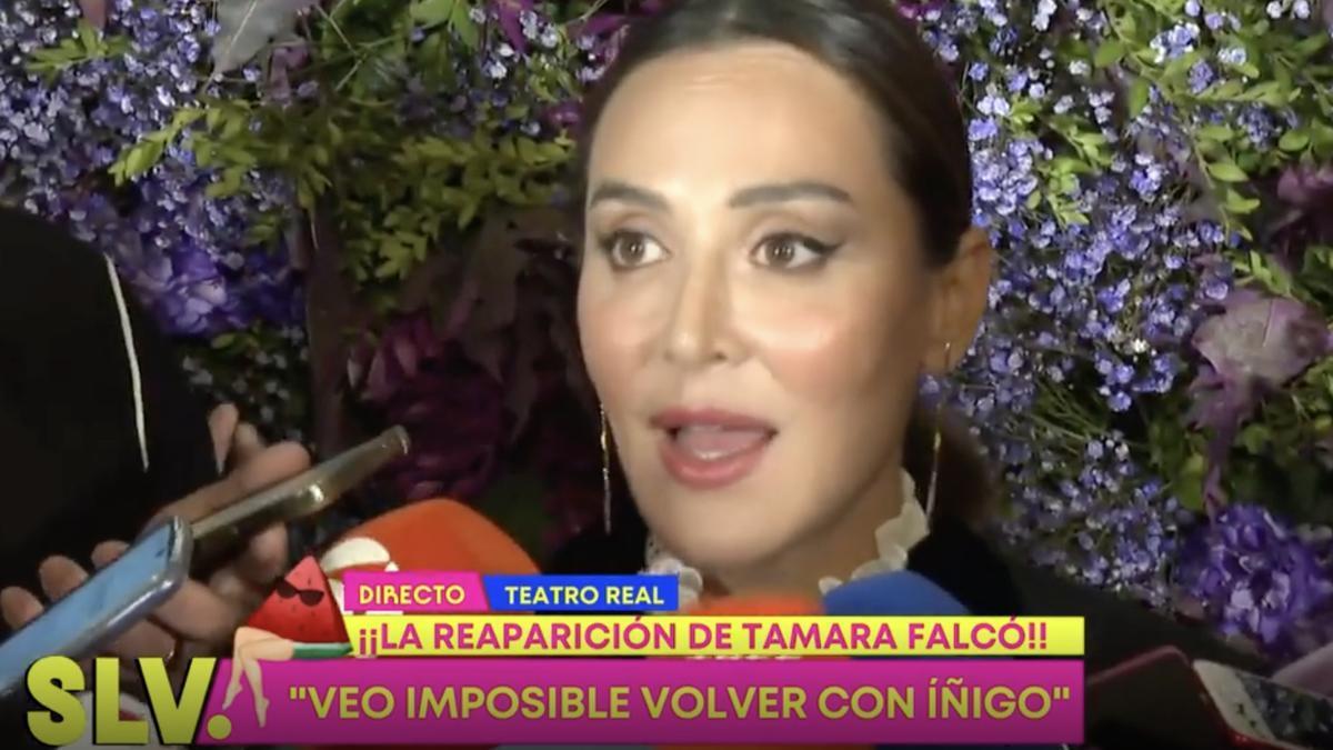 Tamara Falcó reaparece ante la prensa tras cancelar su compromiso.
