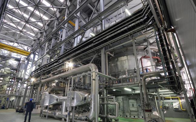 Instalaciones de la planta de Galindo, la que más energía consume del Consorcio pero donde también se genera con la valorización de los fangos.