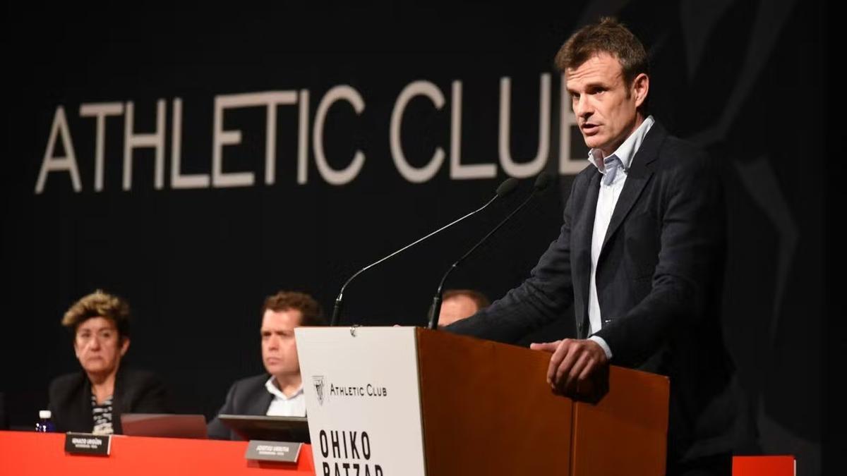 Jon Uriarte, en su primera Asamblea de Socios Compromisarios