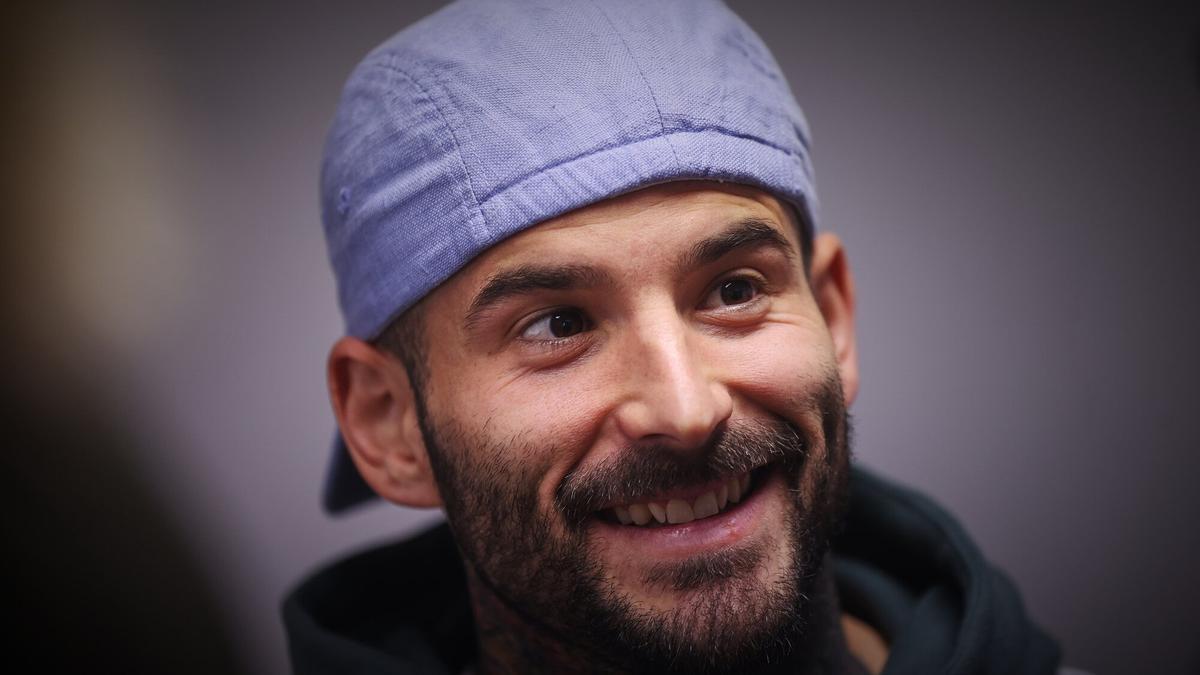 Rubén García, durante la entrevista.