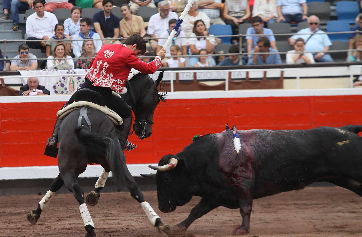 Pablo en el último tercio utilizando a Corsario.