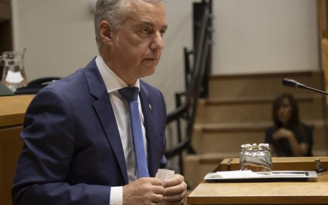 Urkullu durante la celebraci&oacute;n de un pleno de control.