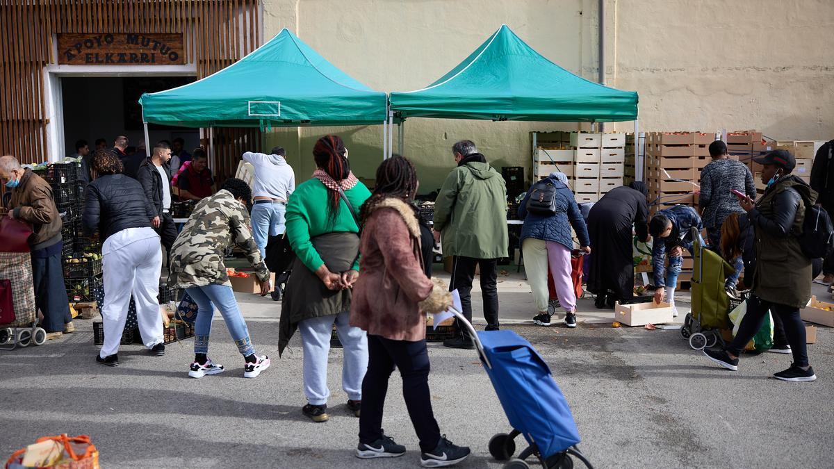 Los beneficiarios de Apoyo Mutuo, en la Rochapea.