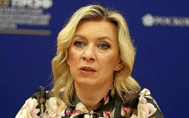 La portavoz del Ministerio de Asuntos Exteriores de Rusia, Maria Zaj&aacute;rova. | FOTO: E.P.