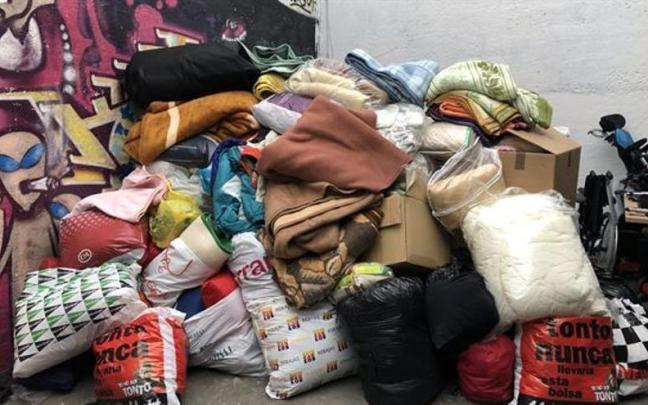 La Ortopedia Bidari de Vitoria ya recogió mantas y sacos de dormir para los refugiados del pueblo sirio en 2020