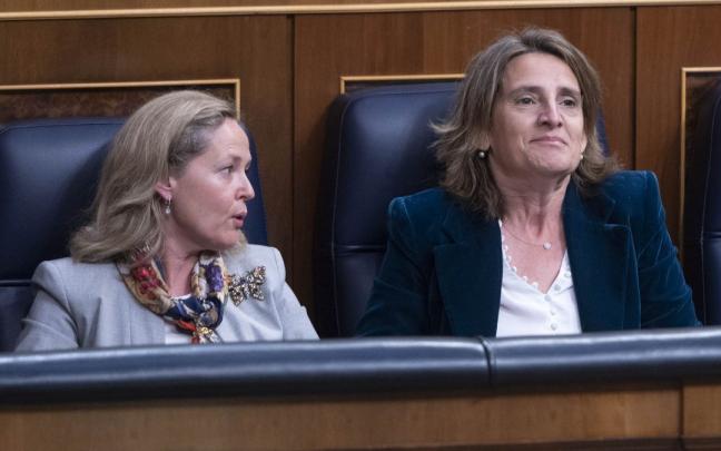 La vicepresidenta y ministra de Transición Ecológica, Teresa Ribera, en un pleno del Congreso La vicepresidenta y ministra de Transición Ecológica, Teresa Ribera, en un pleno del Congreso