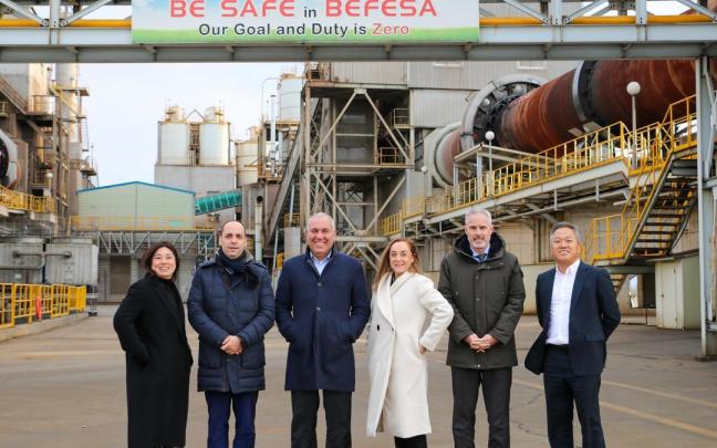 Una delegación vasca visita en Corea del Sur la planta productiva de Befesa Una delegación vasca visita en Corea del Sur la planta productiva de Befesa