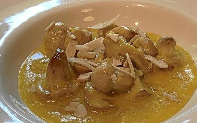 Revuelto de perretxiko del restaurante Narru.