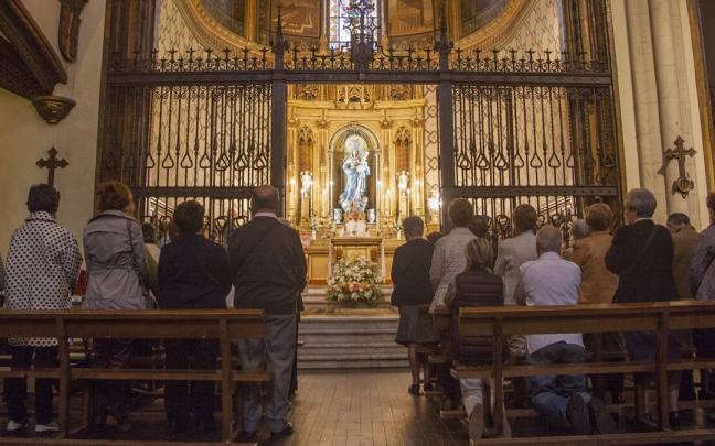Misa en la iglesia de San Miguel.