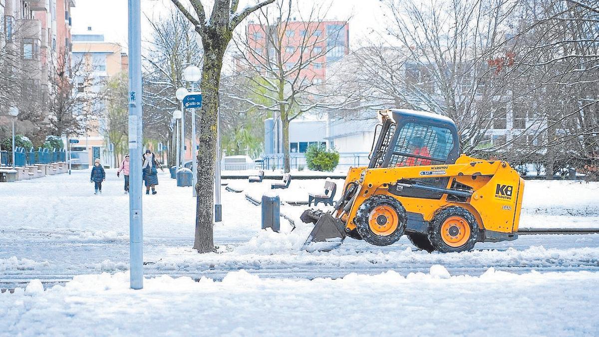 Remite el temporal de nieve en Álava, pero no el frío y las heladas