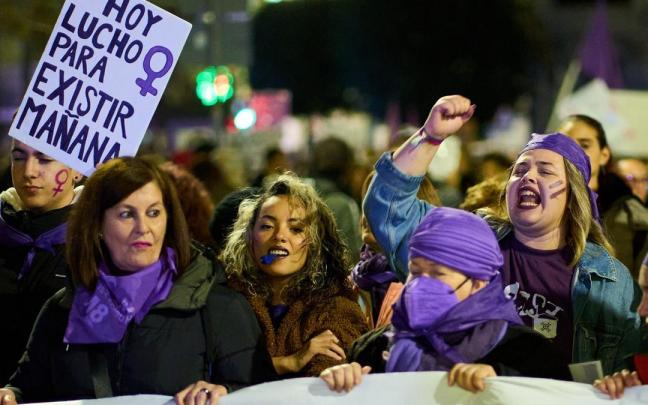 Manifestación contra la violencia machista. Manifestación contra la violencia machista.