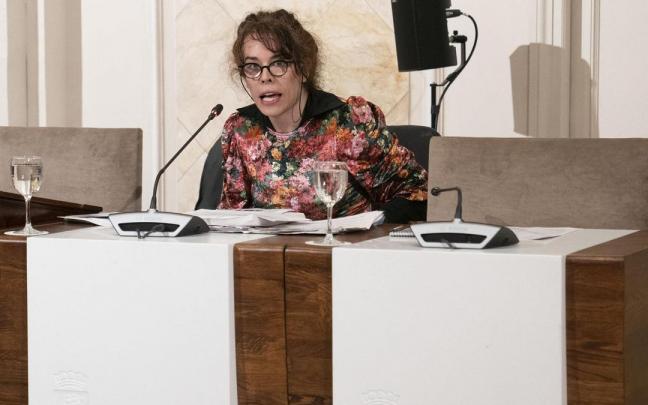 Aitzole Araneta en una intervención en el último pleno