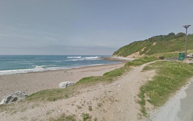 Playa Erromardie, en Donibane Lohizune. Playa Erromardie, en Donibane Lohizune.