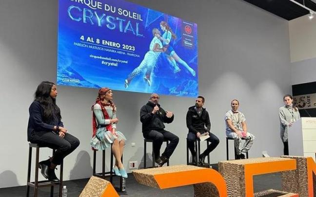 Presentación de Crystal, el espectáculo sobre hielo del Cirque du Soleil, que llega al Navarra Arena.