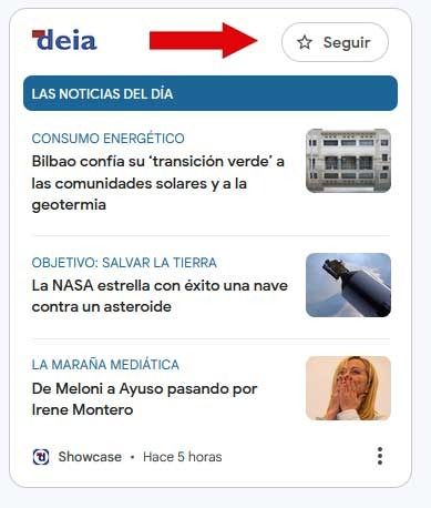 Panel de DEIA en la nueva herramienta de información de Google