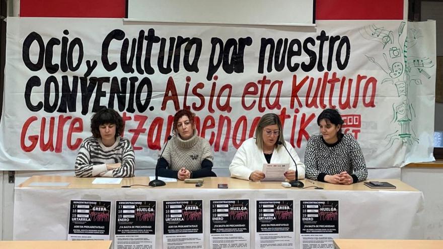 La huelga por el primer convenio en el sector de ocio, cultura y medioambiente de Navarra, convocada para martes, miércoles y jueves