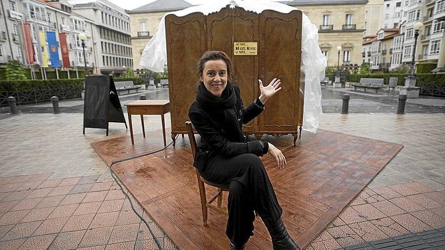 La creadora gasteiztarra cuando presentó por primera vez su singular propuesta escénica.