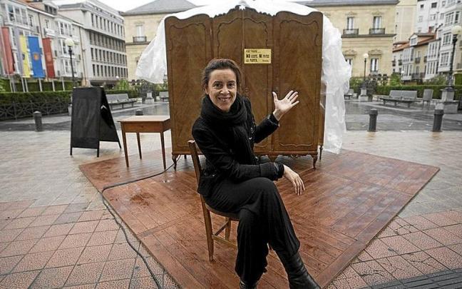 La creadora gasteiztarra cuando presentó por primera vez su singular propuesta escénica.