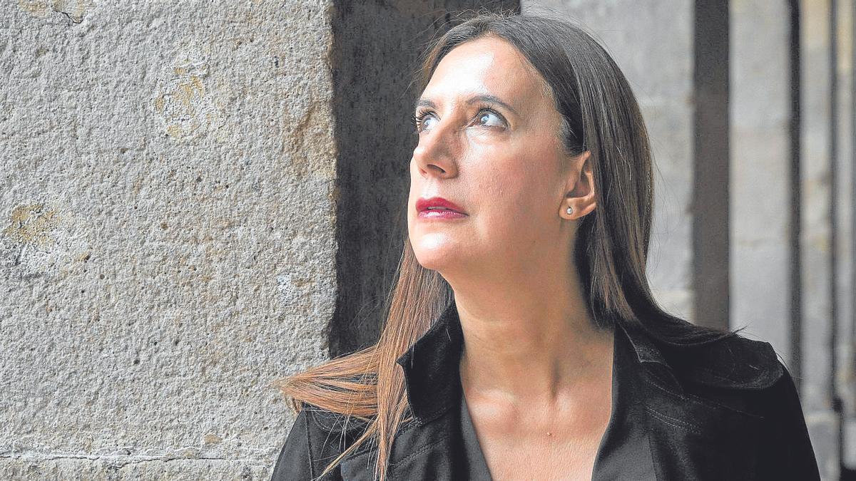 La escritora donostiarra Dolores Redondo, en Bilbao.