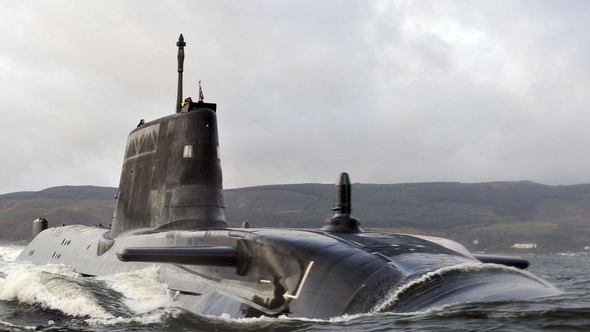 Un submarino de la Armada británica.