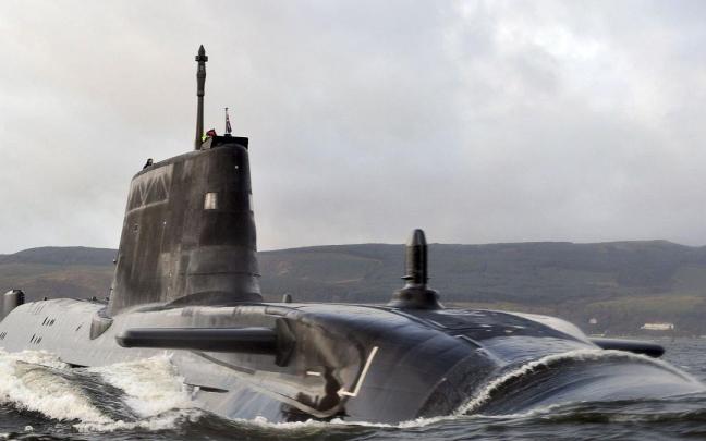 Un submarino de la Armada británica.