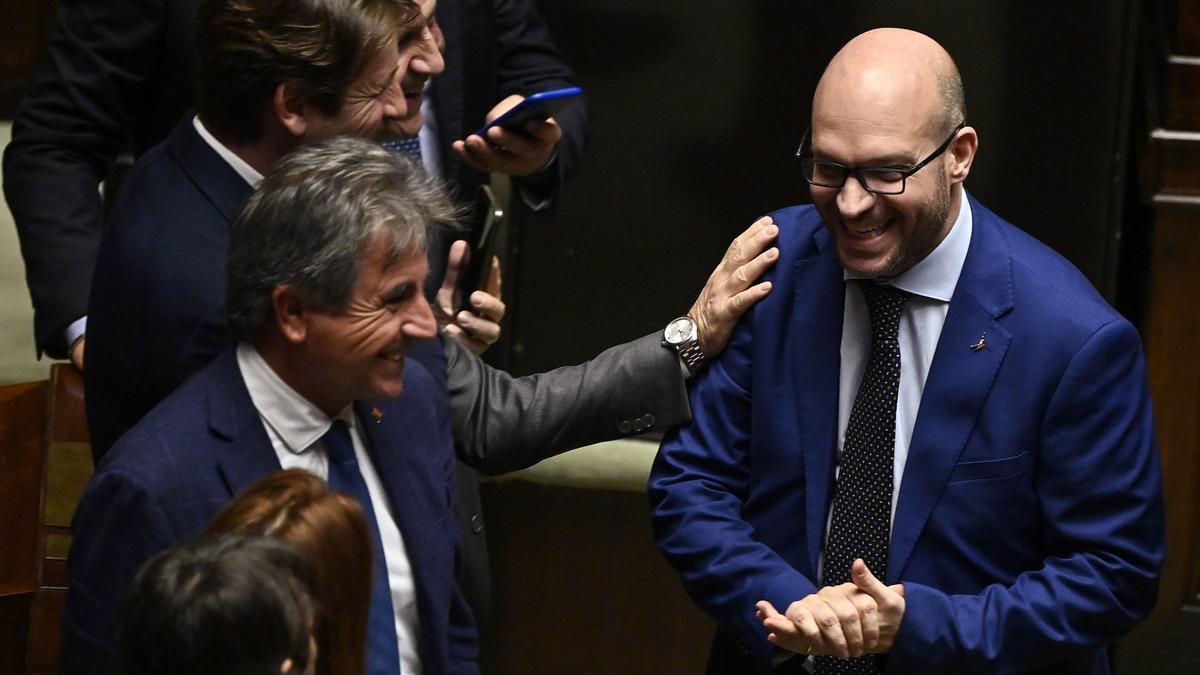 El nuevo presidente de la Cámara de Diputados italiana y vicesecretario general de la ultraderechista Liga, Lorenzo Fontana.