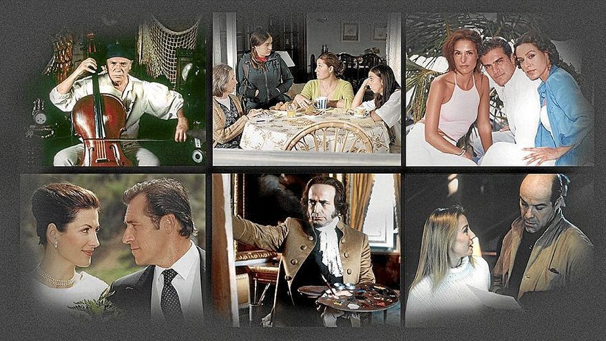 Fotomontaje con algunas de las series que RTVE Play incorpora a su catálogo.