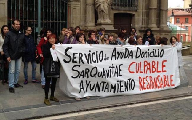 Concentraci&oacute;n de trabajadoras del SAD