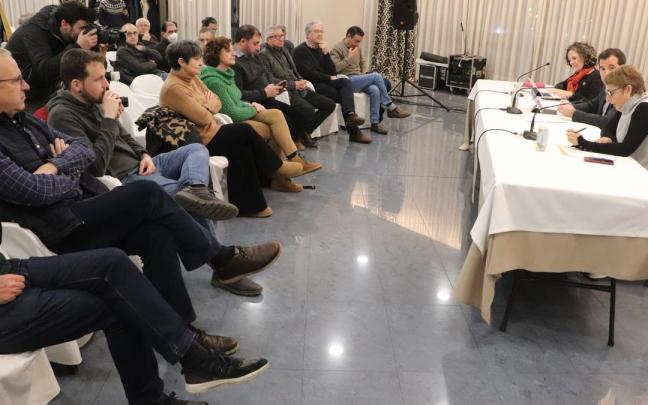 Los consejeros en un momento de la charla del pasado miércoles Los consejeros en un momento de la charla del pasado miércoles