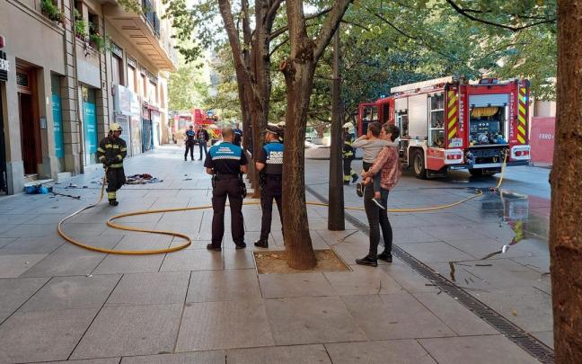 Incendio en un piso de Carlos III