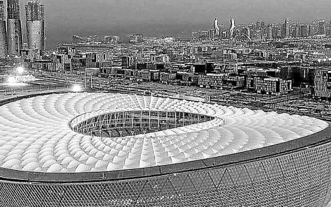 El estadio de la final del mundial, en septiembre El estadio de la final del mundial, en septiembre