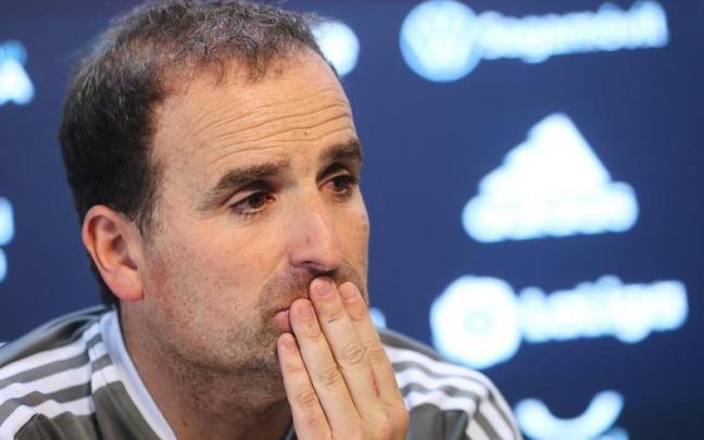 Arrasate, durante la rueda de prensa.