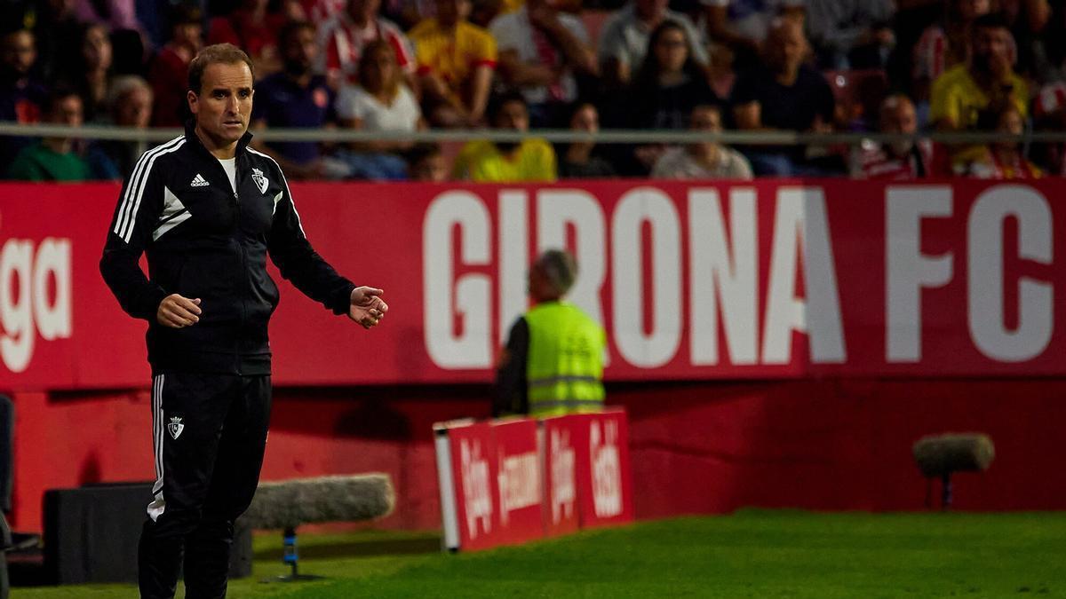 Jagoba Arrasate, en el partido ante el Girona.