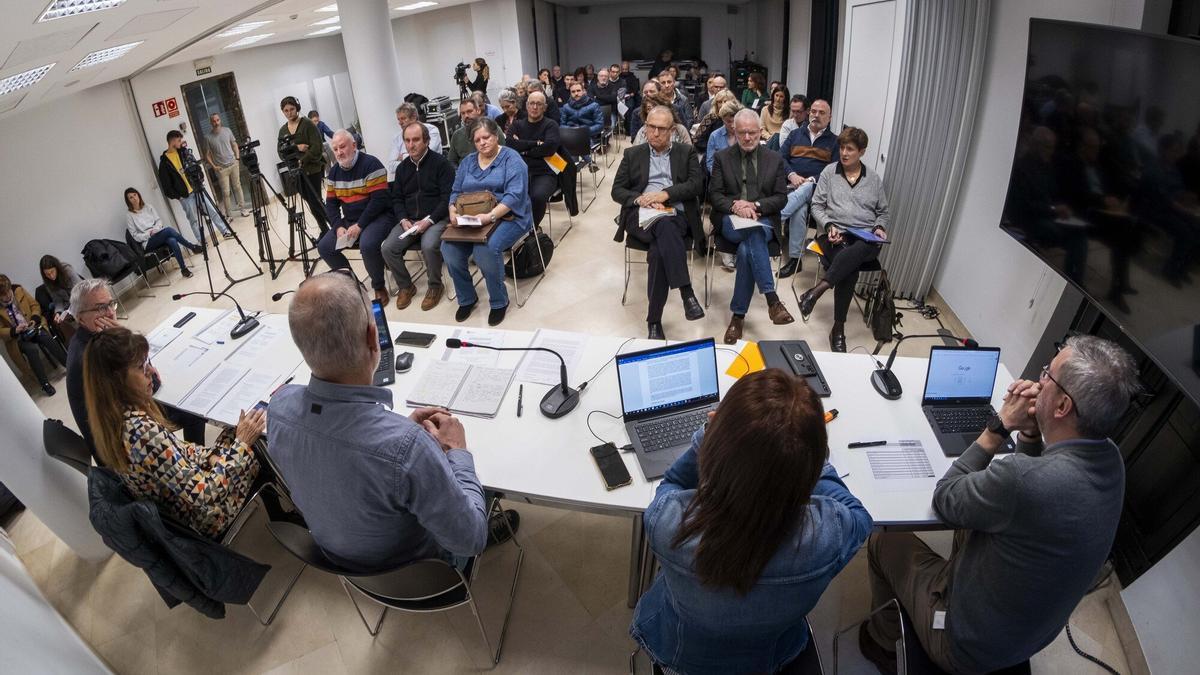 Asamblea de la Mancomunidad de la Comarca de Pamplona este viernes.