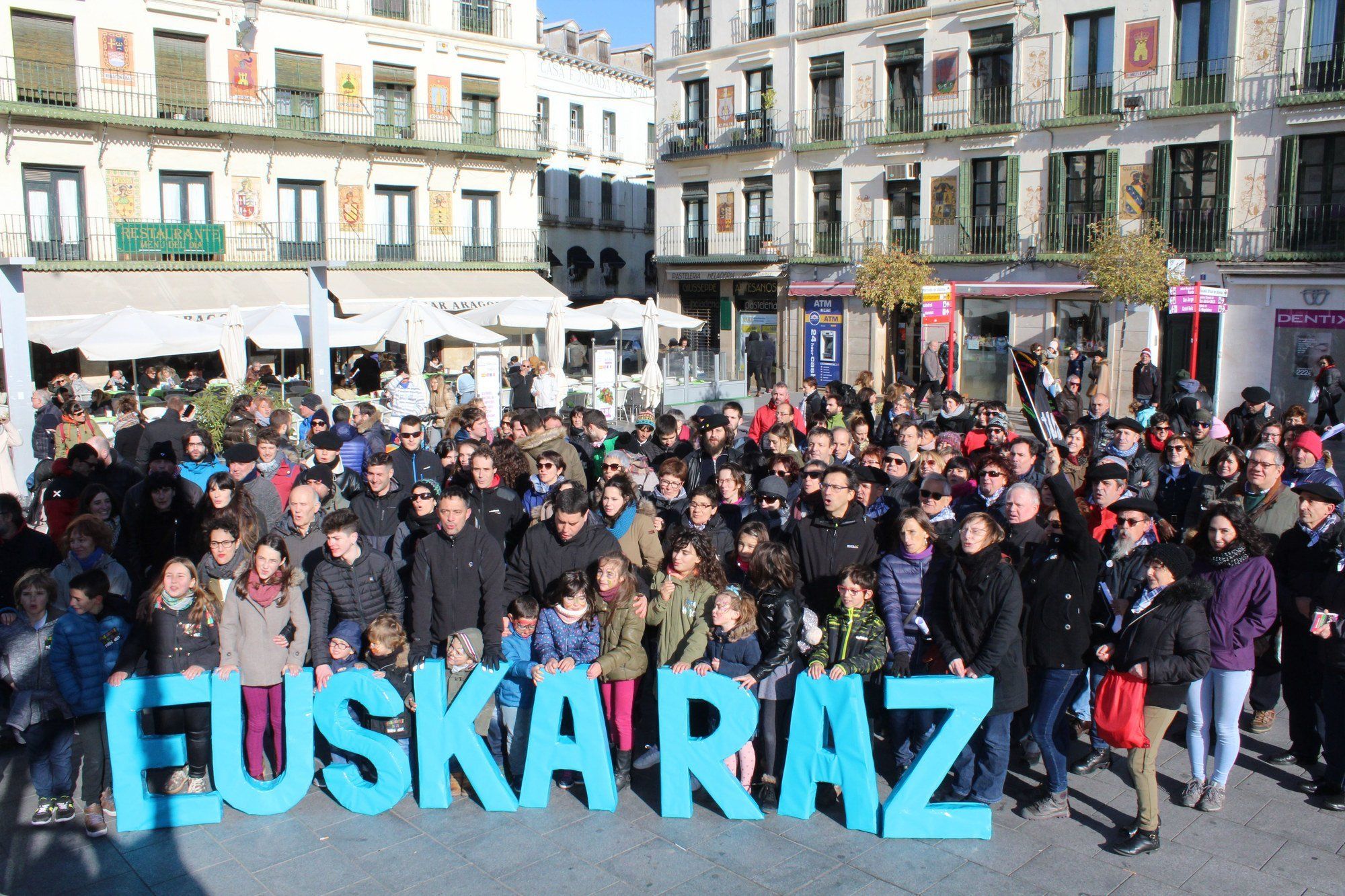 Reivindicación por el euskera en el Día de Navarra de hace unos años en Tudela.
