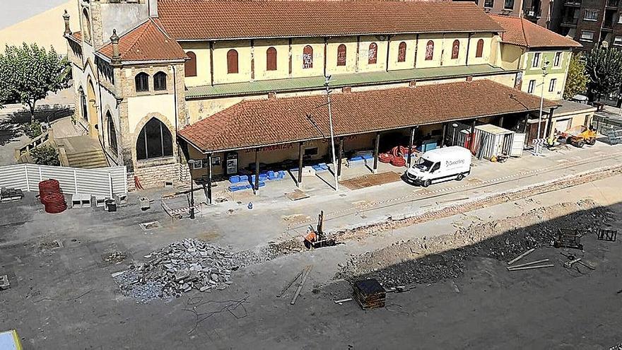 Vista de las obras que se están llevando a cabo en Gure Zumardia. | FOTO: FACEBOOK