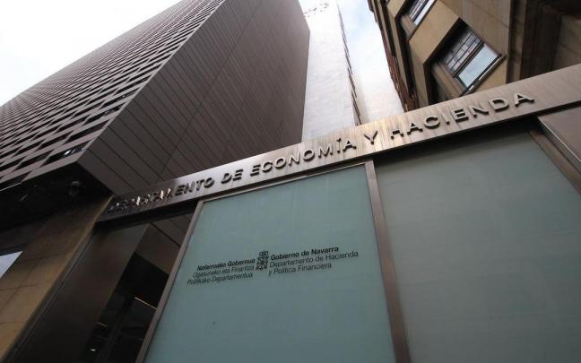 Exterior del departamento de Economía y Hacienda del Gobierno de Navarra.
