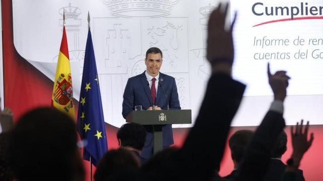 Pedro S&aacute;nchez hace balance del a&ntilde;o.