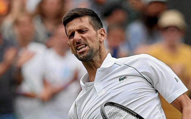 Novak Djokovic celebra con rabia su triunfo ante Jannik Sinner. | FOTO: AFP Novak Djokovic celebra con rabia su triunfo ante Jannik Sinner. | FOTO: AFP